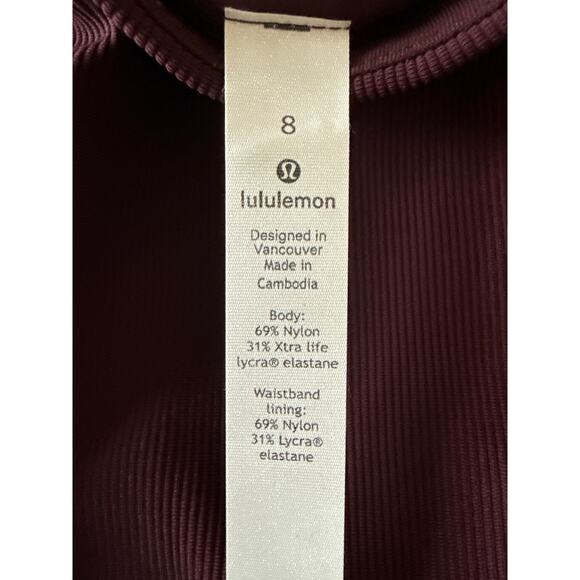Lululemon “A New Route Skirt” Size 8 in Cassis Color EUC - Picture 7 of 10